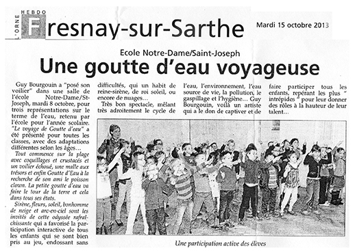 Spectacle de Goutte d'Eau Fresnay S/ Sarthe (Octobre 2013)